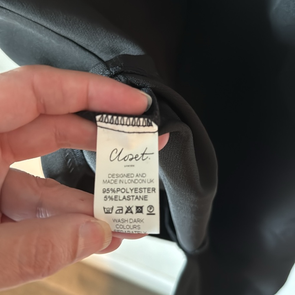 NWT Closet London by ASOS Black Sleeveless Dress | Midi | Size 12 | Work/Formal - Picture 4 of 4